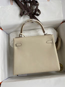 Bolsa Hermes Kelly Off White 25cm