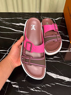 Sandália Louis Vuitton Trainer Mule Rose
