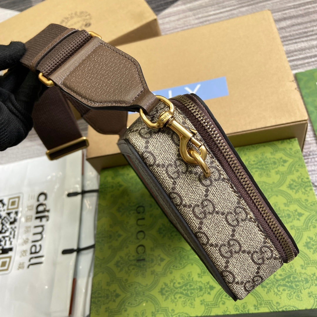 Gucci Ophidia Travel Case Bag Khaki