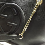 Gucci Soho Chain Tote Bag Black