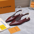 Louis Vuitton Ballerina Legacy Slingback Wine