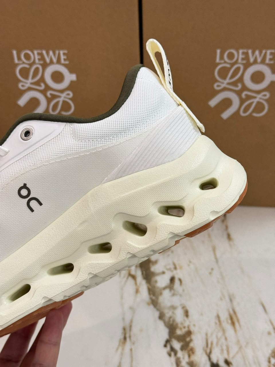 On Cloudtilt 2.0 x Loewe White Khaki