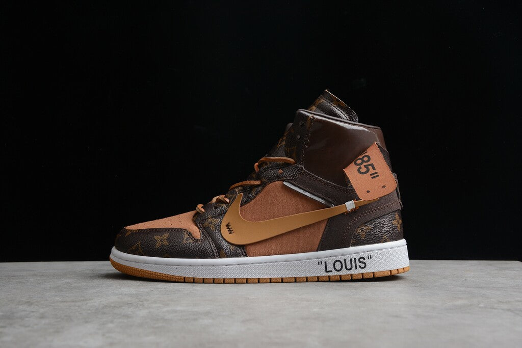 AIR JORDAN 1 CUSTOM OFF-WHITE X LOUIS VUITTON – Manfrim Store