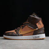 AIR JORDAN 1 CUSTOM OFF-WHITE X LOUIS VUITTON