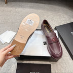 Chanel Timeless Patent Loafer red