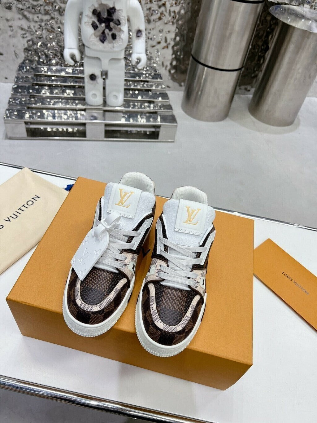 Louis Vuitton LV Trainer #54 Damier Ebene Multi
