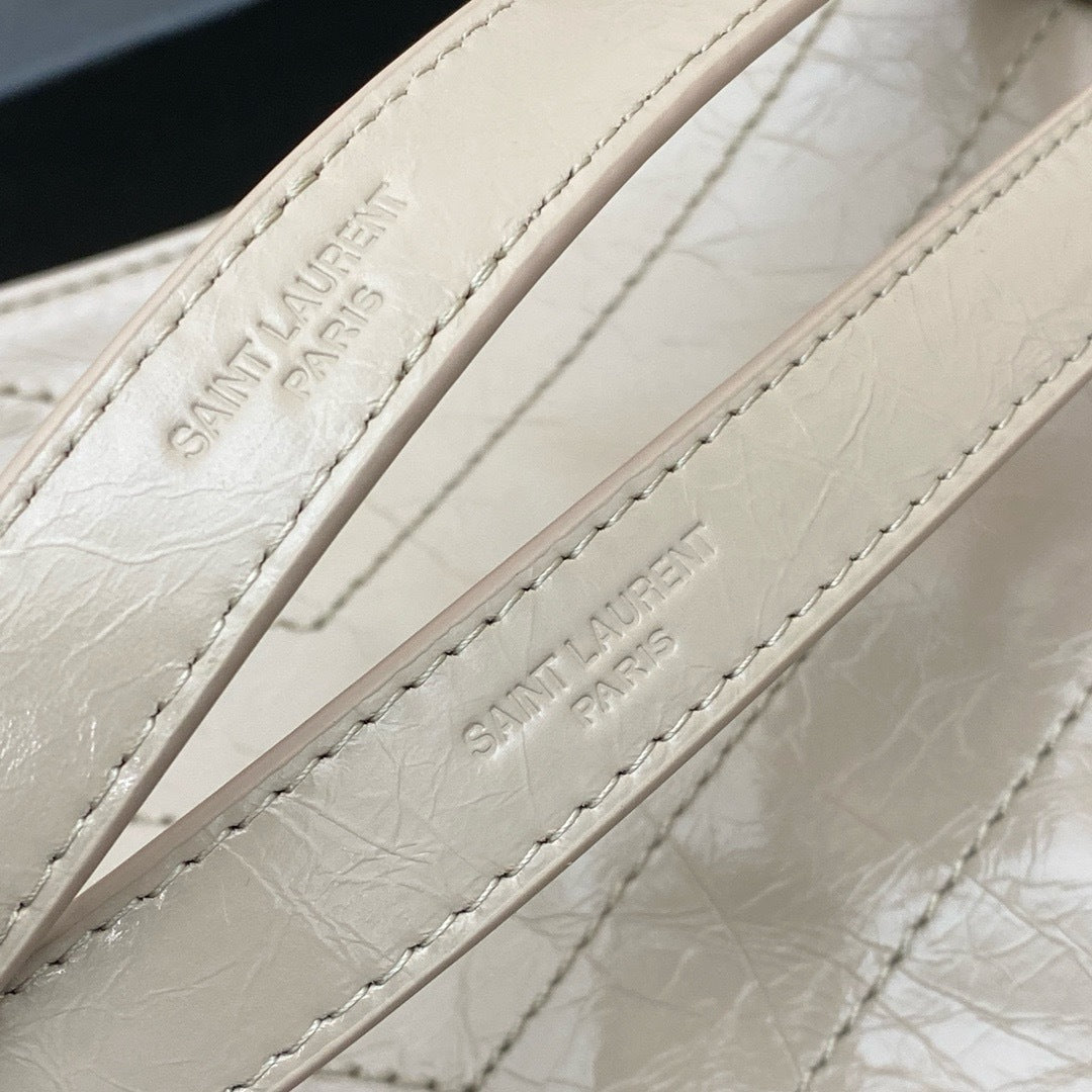Saint Laurent Niki Shopping Bag Off-White Taupe