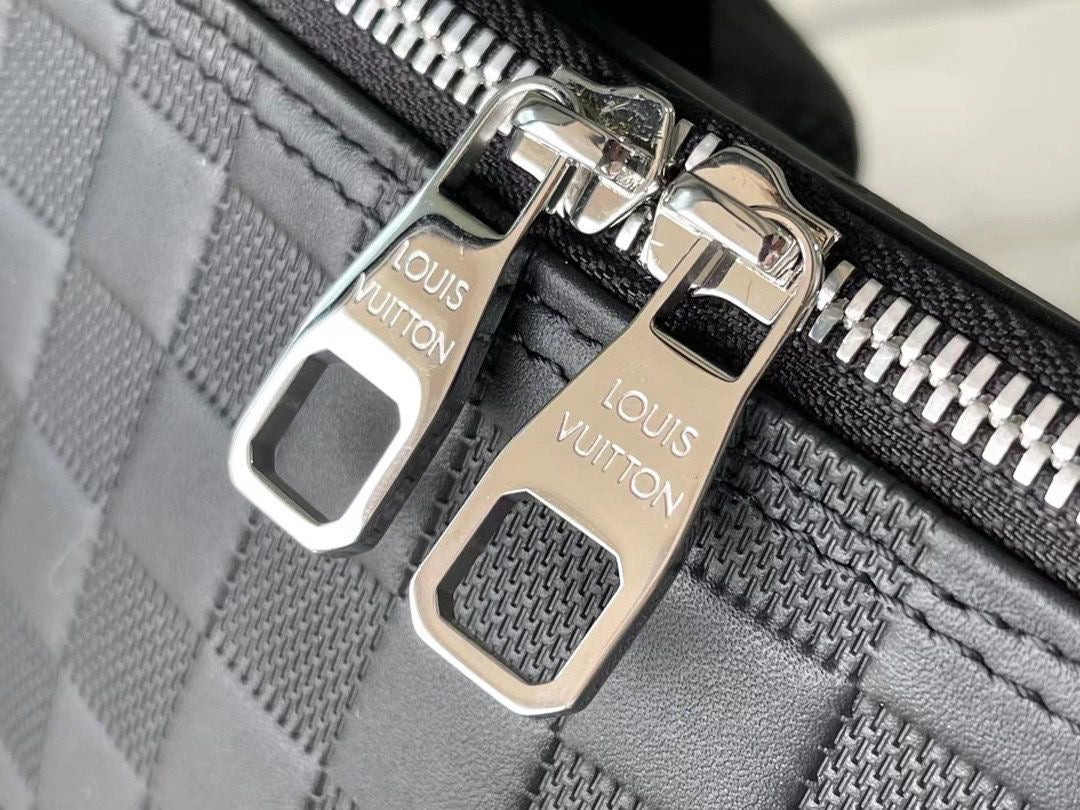 Mochila Lv Michael Damier Leather Black