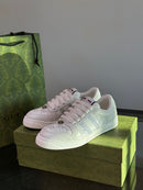 Gucci Screener Light Grey Leather