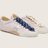 Golden Goose True-Star em Camurça Estrela Prata .