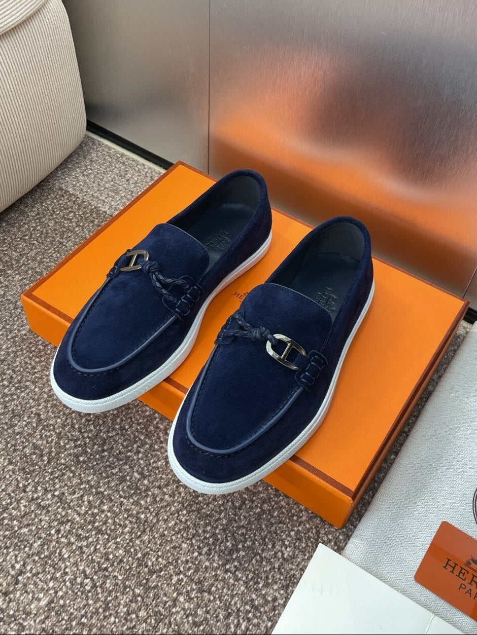 HERMES LOAFER Dark Blue