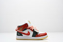 Air Jordan 1 Mid green and red infantil