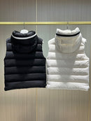 MONCLER SLEEVELESS - BOURNE WHITE \ BLACK