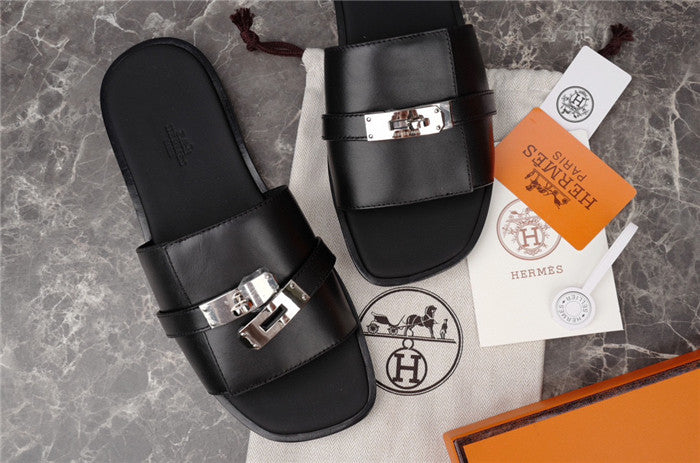 Hermes Gabriel Sandal Noir Preto.