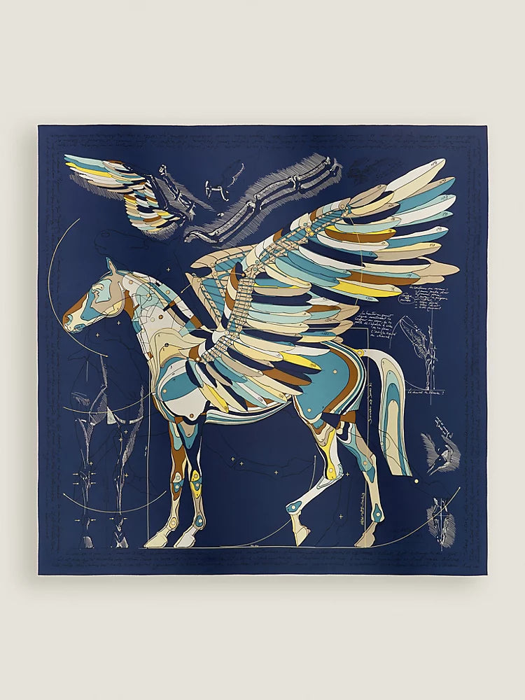 Lenço 140 Le Pégase d'Hermès