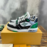 Trainer Monogram strap Black White Green