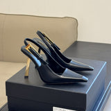 Saint Laurent Scarpin Slingback Lee Black