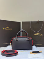 Delvaux Cool Box Mini Bohème Black / Red