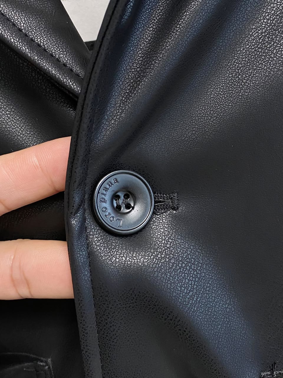 Loro Piana Evandro Calfskin Overshirt Black