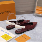 Louis Vuitton Ballerina Legacy Slingback Wine