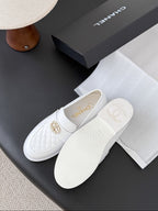 Mocassim Lambskin Ivory white