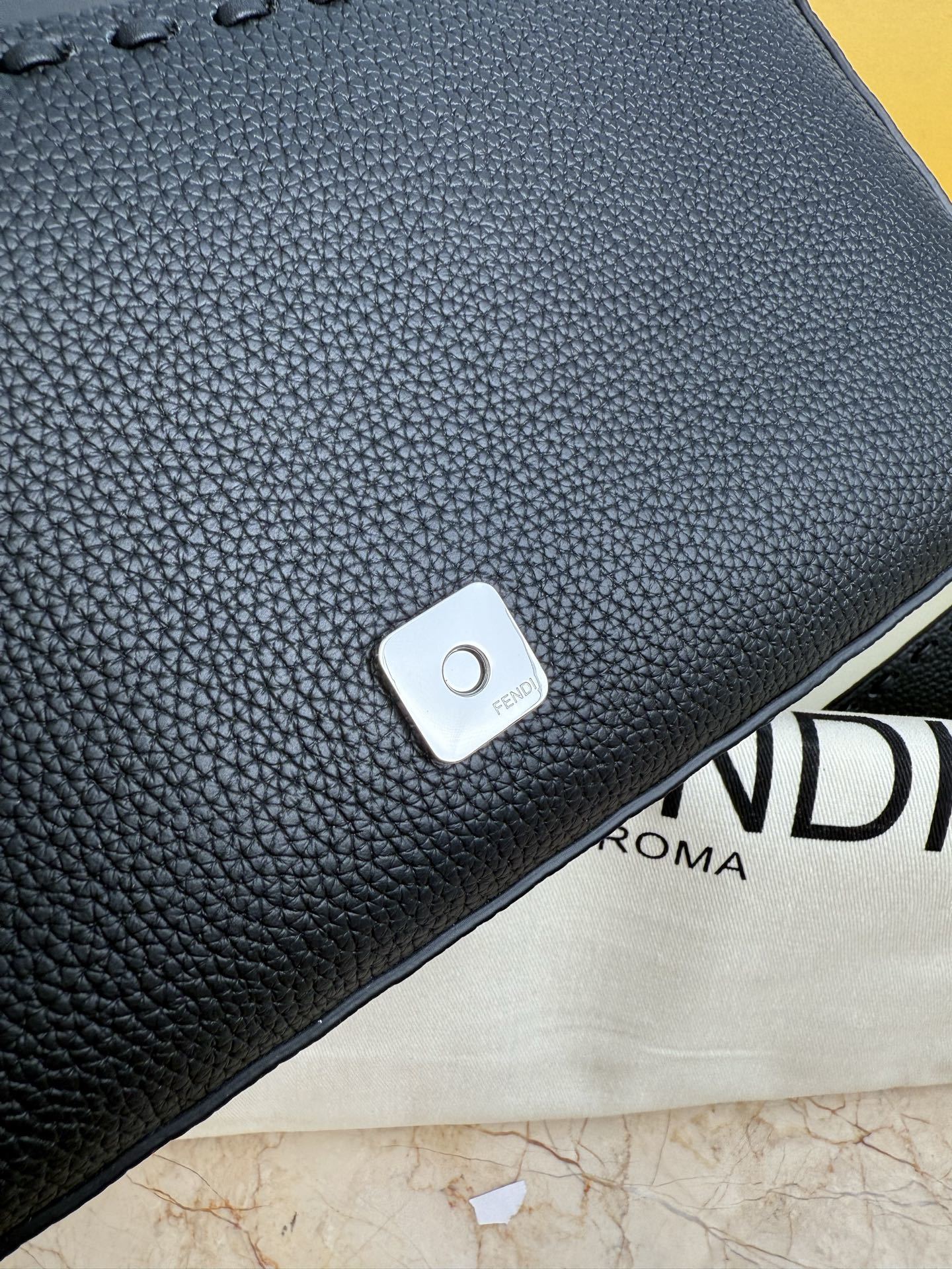 Fendi Baguette Selleria FF Black