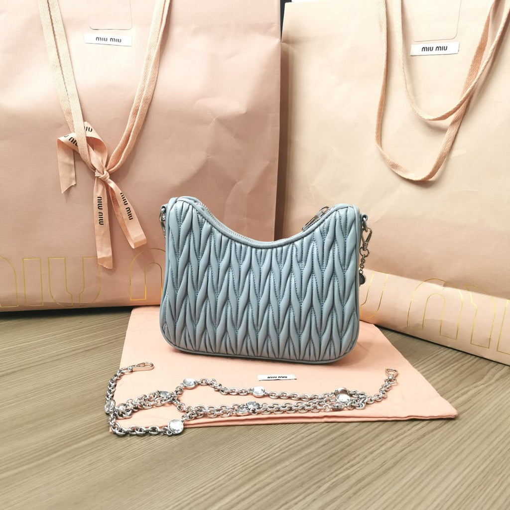 Miu Miu Wander Matelassé Shoulder Bag