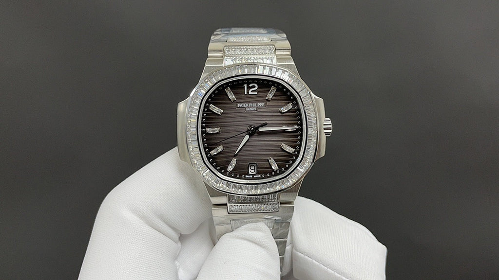 Patek Philippe Nautilus Ladies "Haute Joaillerie" Dark Gray Gradient Dial