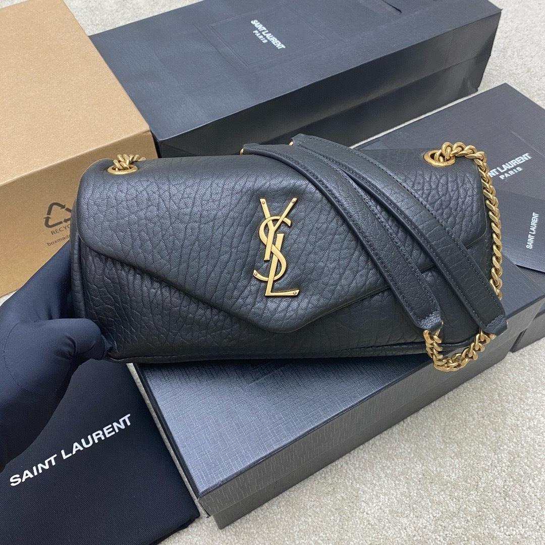 Yves Saint Laurent Calypso Lambskin Black