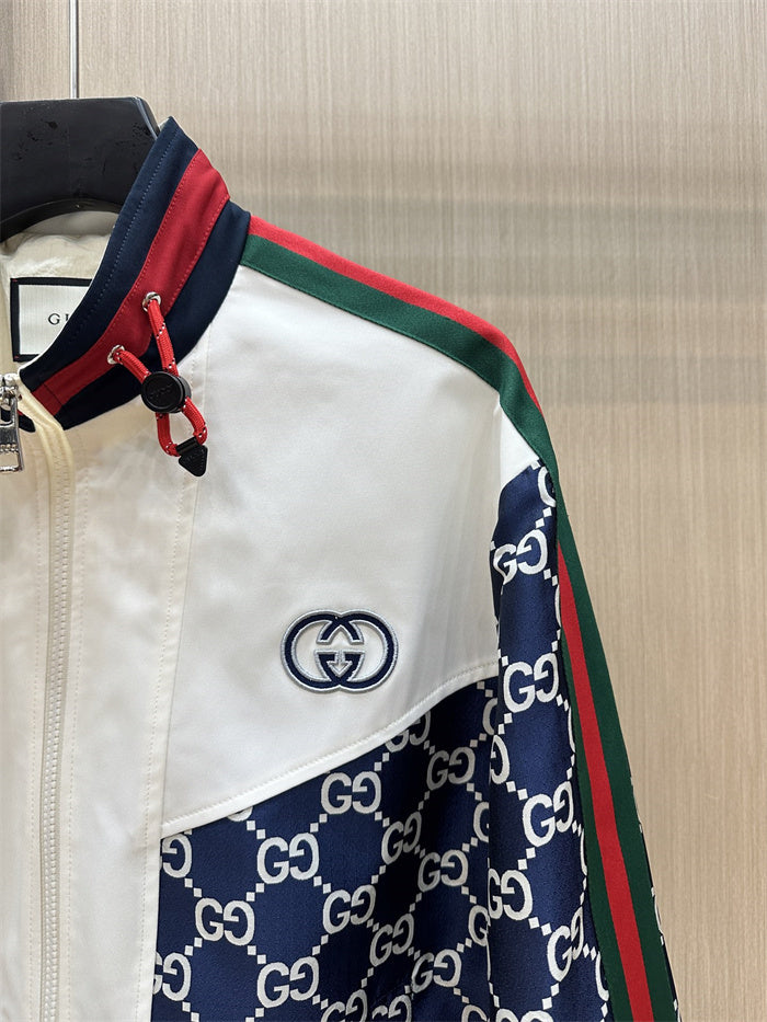 Jaqueta Corta-Vento Gucci GG Monogram Color-Block