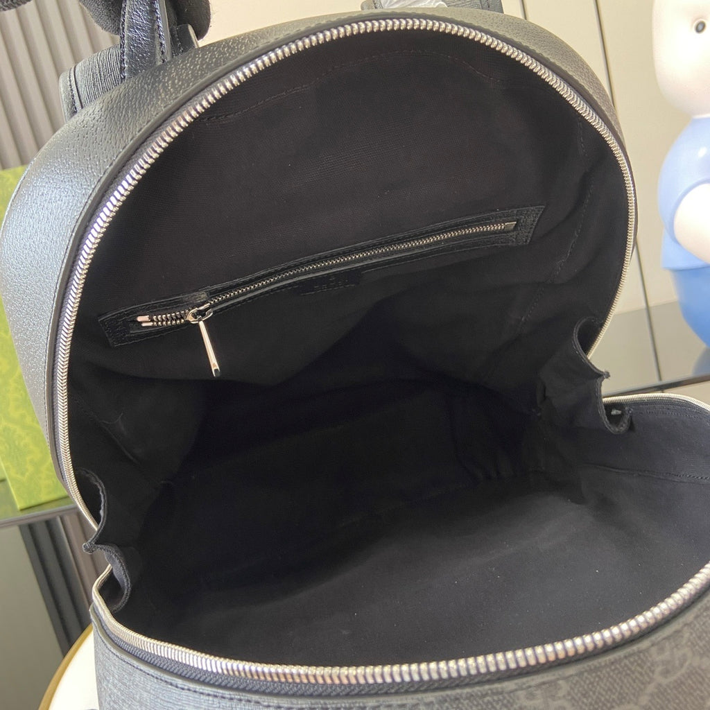 Gucci Medium GG Supreme Backpack Black