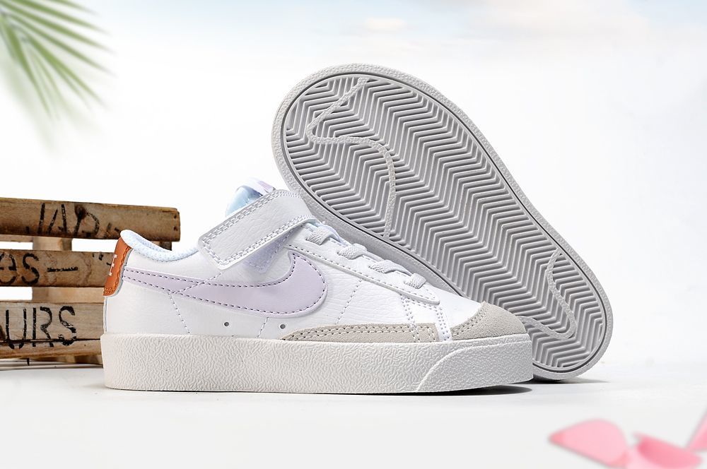 Nike Blazer Low '77 PS White Echo purple Magic Ember Infantil
