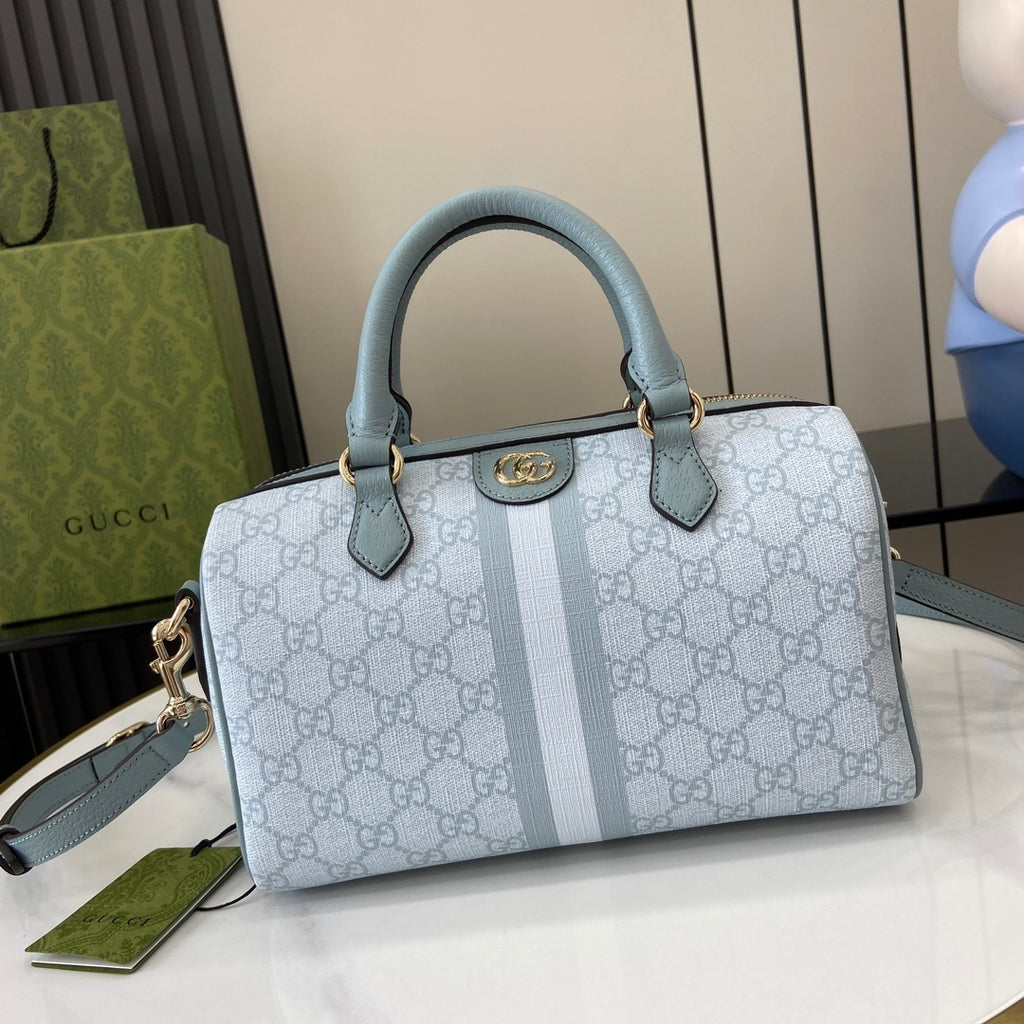 Gucci Ophidia Mini Boston Bag Blue