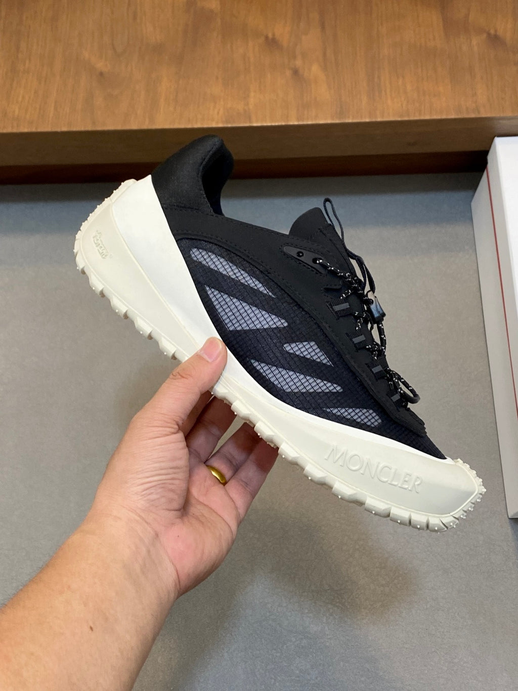 Tênis Moncler Trailgrip LP Black / Off White