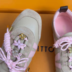 Sneakerina LV Beige White Pink .