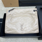 Saint Laurent Niki Shopping Bag Off-White Taupe