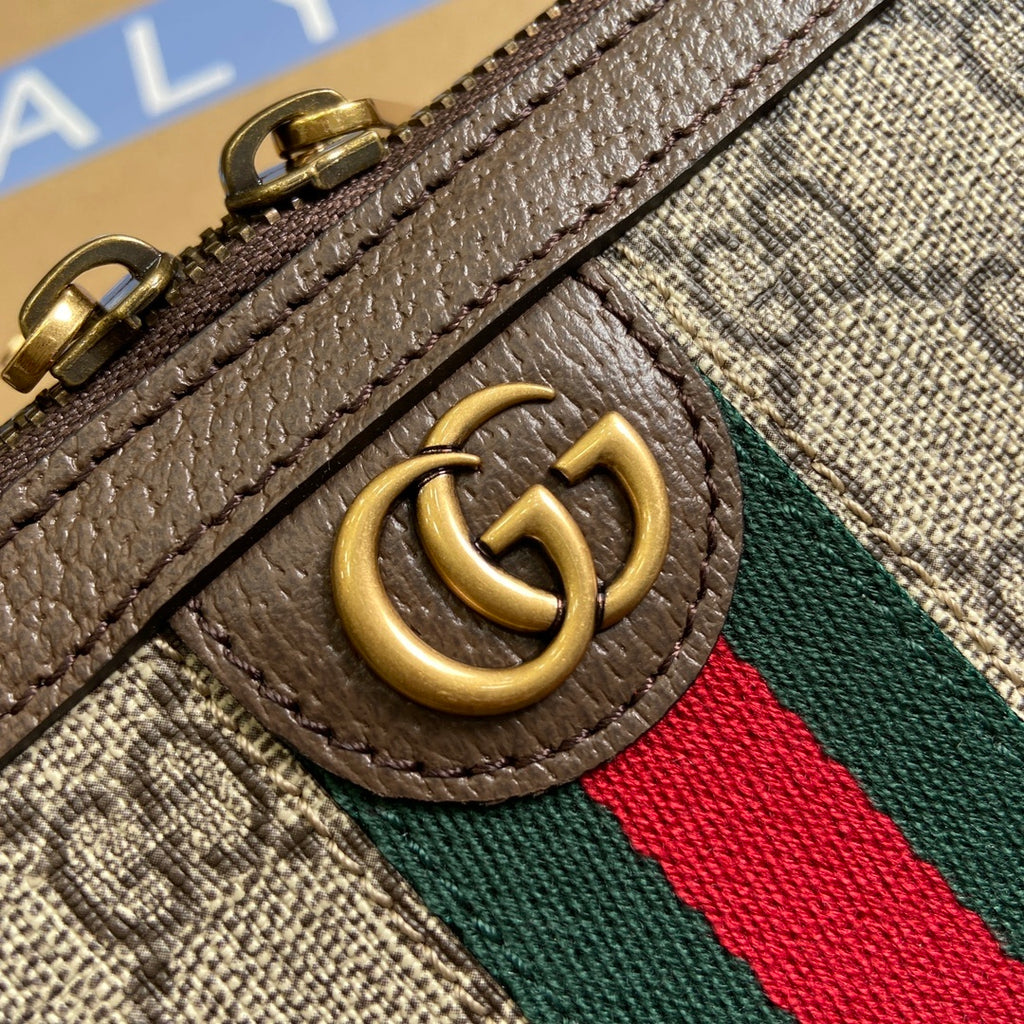 Gucci Ophidia Travel Case Bag Khaki