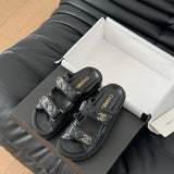 CHANEL Quilted Dad Sandal