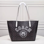 Coach City Tote Varsity Signature Canvas Brown / Off-White