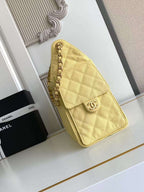 Bolsa Hobo  Chanel 25 Yellow Small