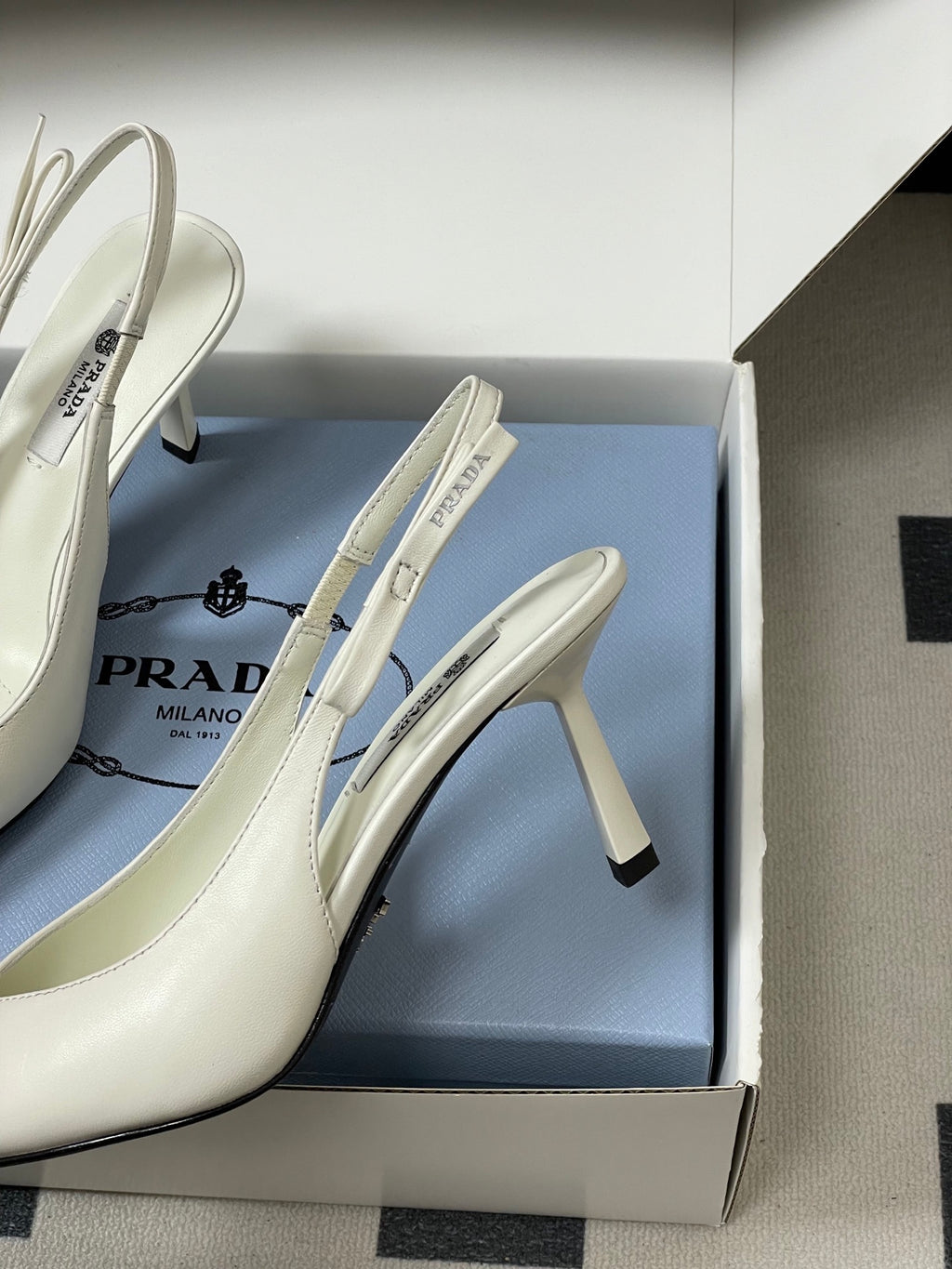 Prada  Slingback Pumps  White
