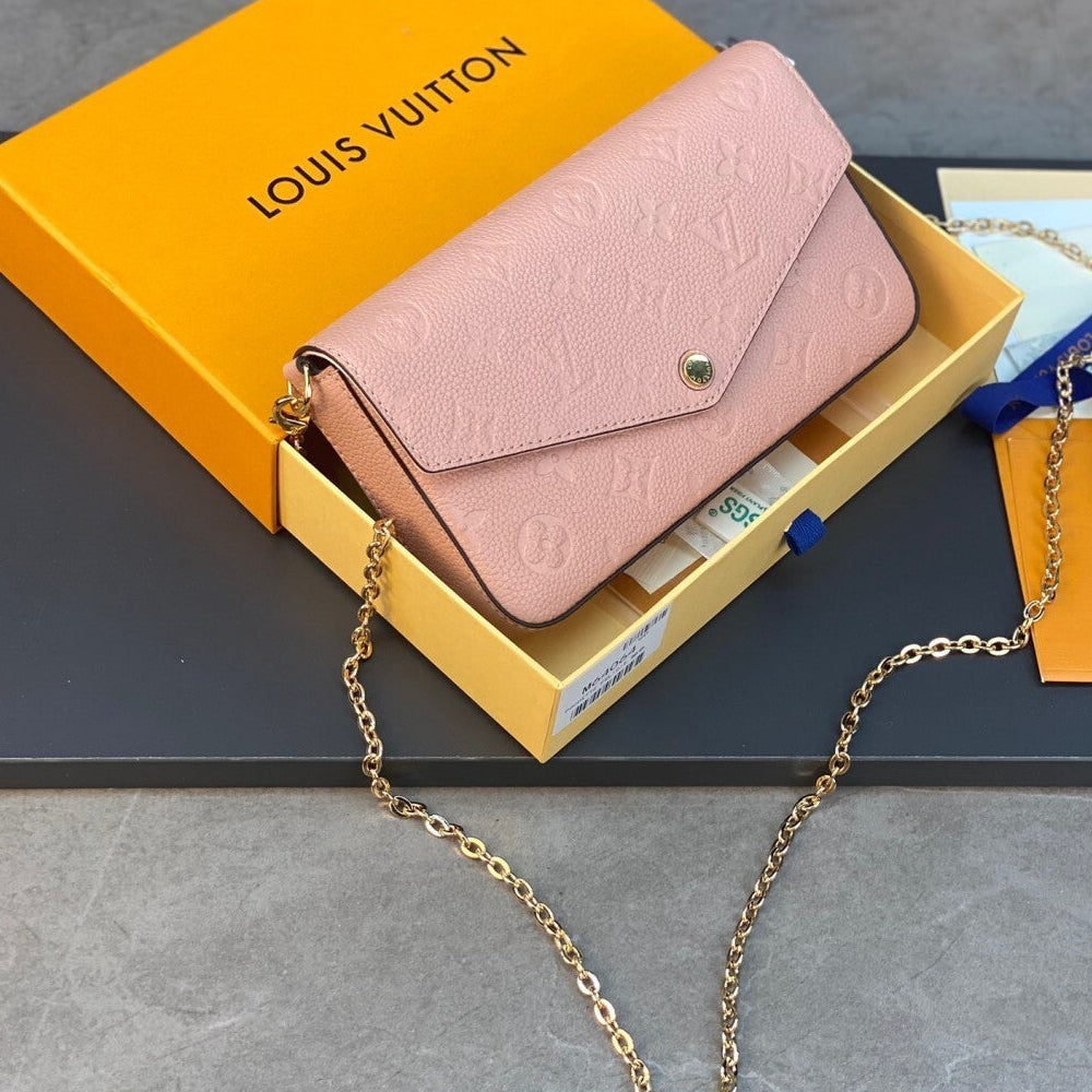 Felicie Pochette Monogram Empreinte pink