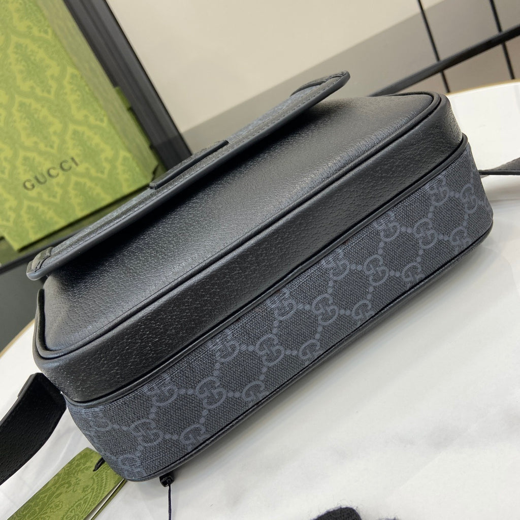 Gucci Small GG Crossbody Bag Black