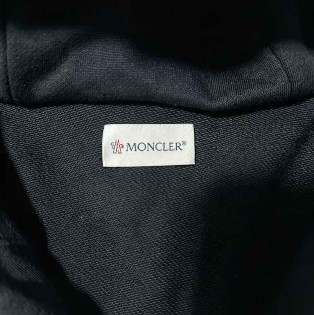 Moncler Logo-Embroidered Zip-Up Hoodie
