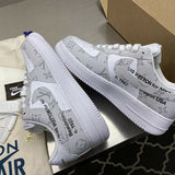 Nike Air Force 1 Low Louis Vuitton Branco Cinza