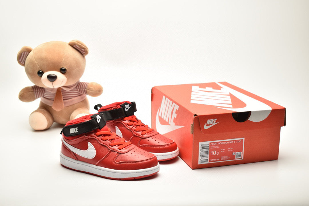 Nike Court Borough Mid 2 Red Infantil
