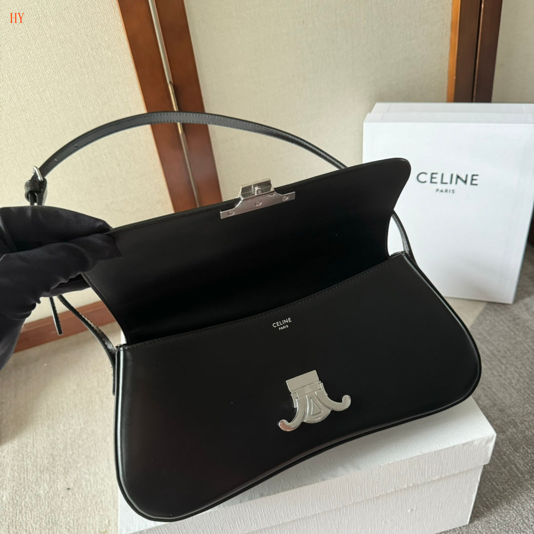 Medium Celine Lola Bag Black