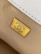 Bolsa Hobo  Chanel 25 White Small