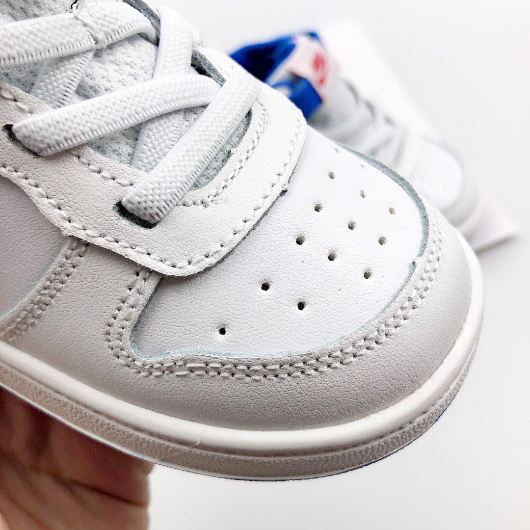 Nike Court Borough Mid 2 Infantil Branco Azul