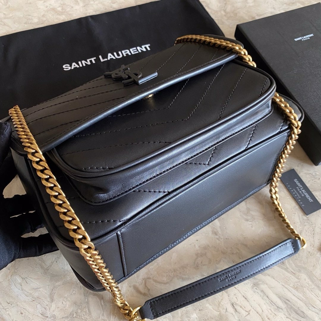 Saint Laurent NIKI baby Bag Black Ferragens Douradas